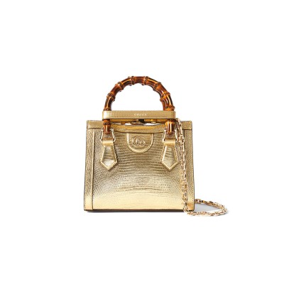 GUCCI DIANA LIZARD SMALL TOTE BAG 707449 (20*16*10cm)